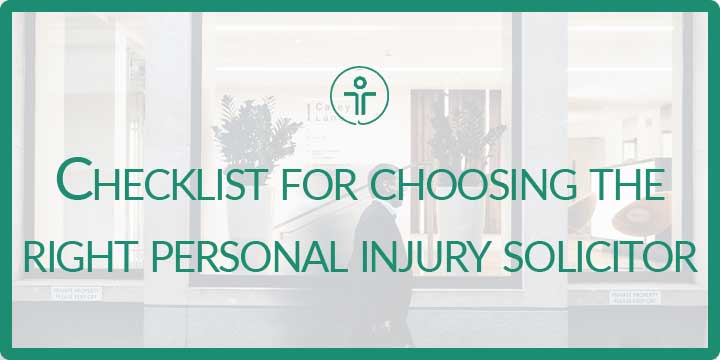 Choosing the right PI solicitor blog post image